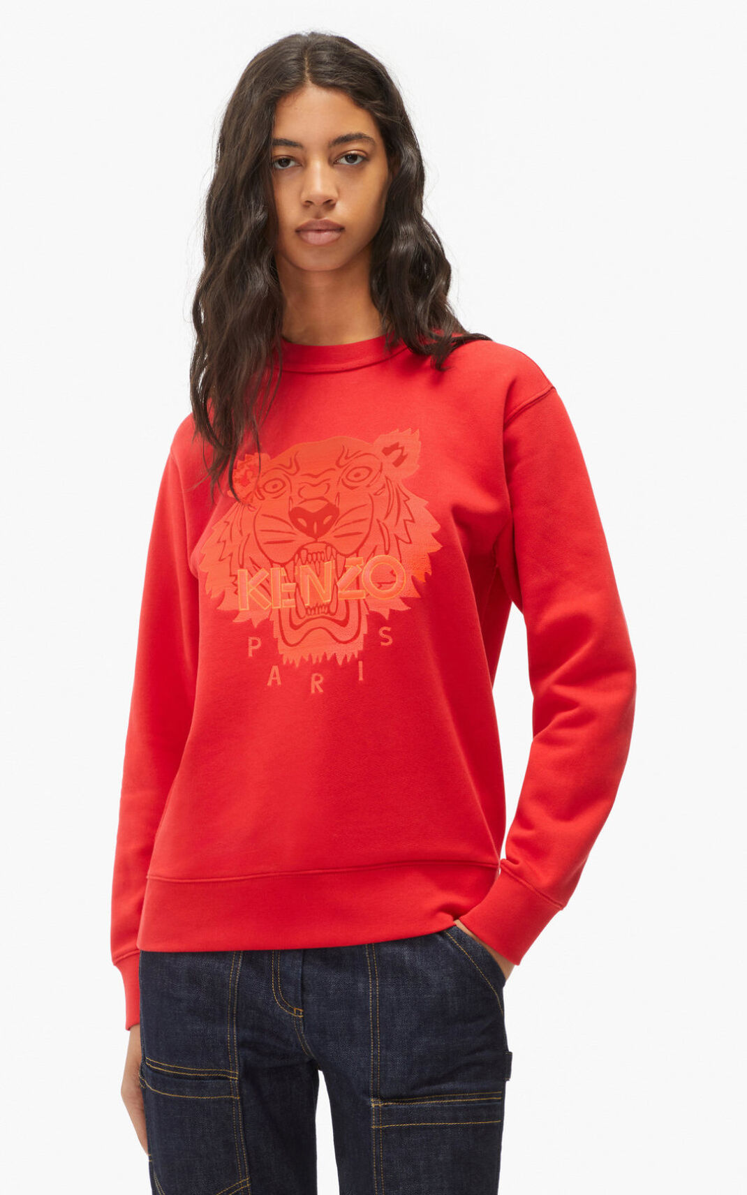 Sudadera Kenzo Tiger Mujer Rojas WVX501784